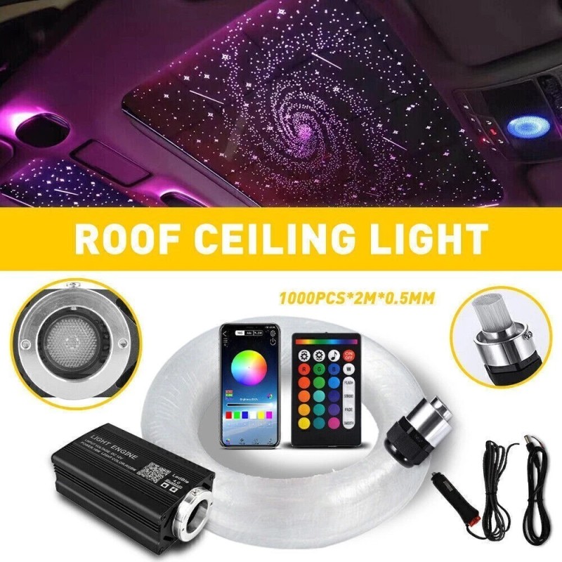 Gearzaar 1000PC Home Car Headliner Star Light kit Roof Twinkle