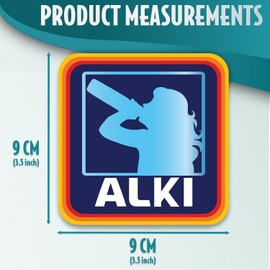 SC Products Alki Funny Coaster Funny Gifts for Women | 9x9cm MDF Alcohol Friend Coaster Rude Gifts For Women | Joke Presents for Work Colleagues Mum Sister Auntie Secret Santa Presents