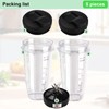 Blender Replacement Parts, 2pcs 24oz Cups with to-Go Lids and