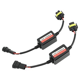 Decodificador LED Canbus H8 H9 H11, 2 Piezas 12V Decodificador Antiparpadeo para Luz Antiniebla de Faros LED