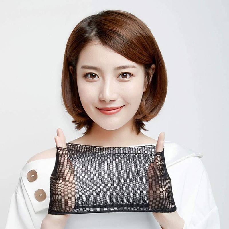 ordercos 10 Pieces Wig, Net, Hair Net, Bulk Purchase, Black,