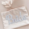 SOYCEV Bride Iron on Patches White Bride Letter Patches Bride