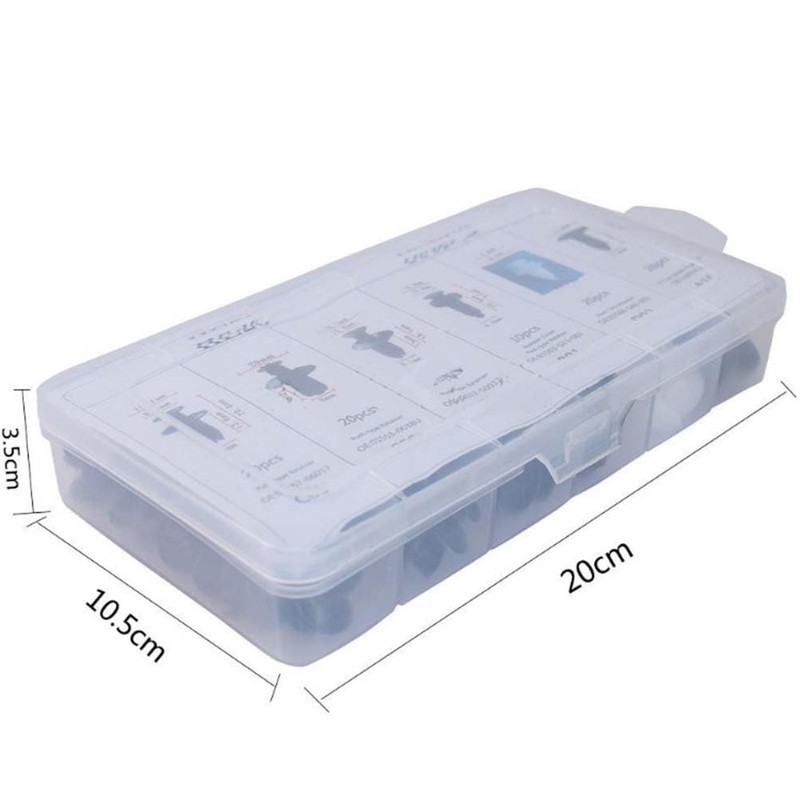 ledmomo 100pcs Car Push in Fasteners Auto Push Pins Push