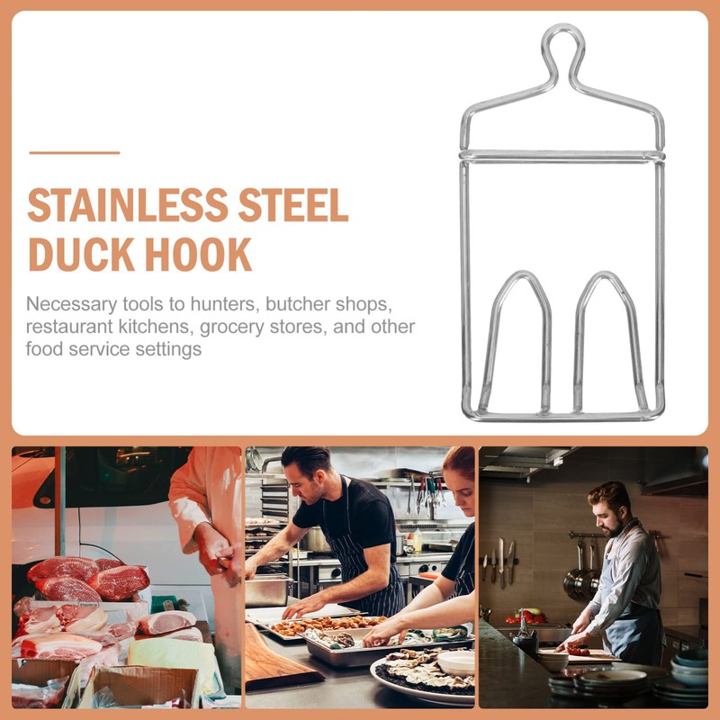 Chicken Hanger for Slaughter Stainless Steel Poultry Hook Meat Hanging