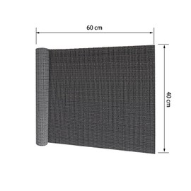 Anti Slip Rug Underlay 40 x 60cm PVC Non Slip Mat Matting Rug Gripper for Drawers Shelves Carpet, Dark Grey