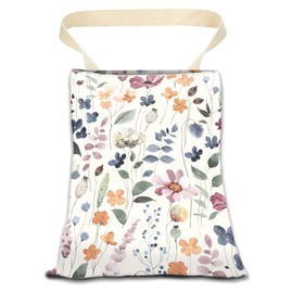 ANKVRP Boho Leaf Car Trash Can, 5L Hanging Car Garbage Bag, Compact & Spacious, Waterproof & Easy to Clean, Multi-Purpose Car Organizer