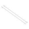 Miniature Curtain Rods 1/12 Scaled Simulation Alloy Dollhouse Double Layer