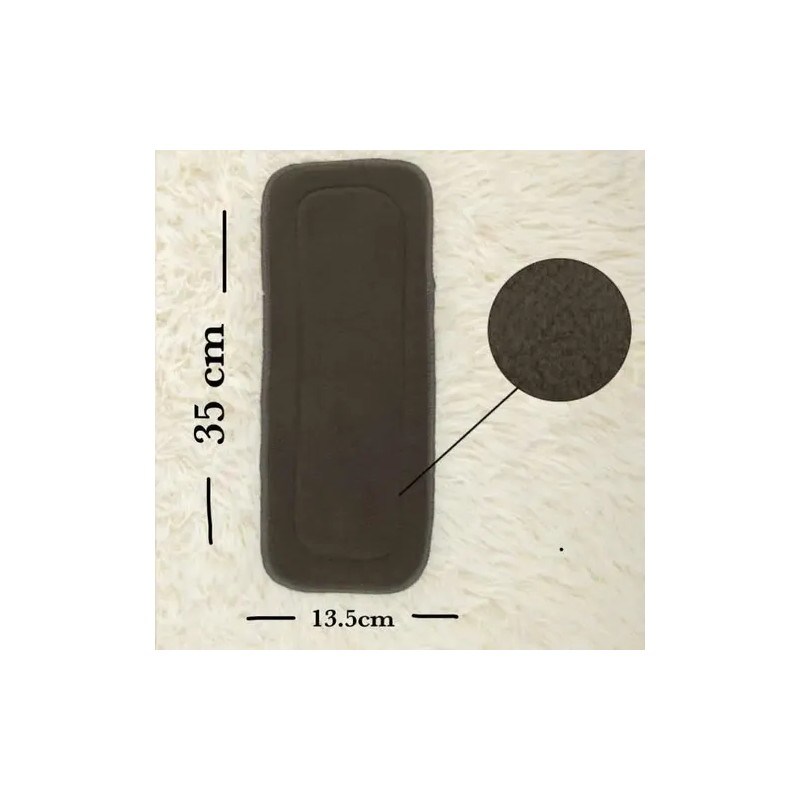 3 Absorbentes Nocturnos Charcoal 5 Capas Alva Baby Original