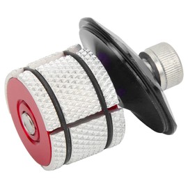 Bike Headset Expander Stem Top Cover, Aluminum Alloy Compression Plug Star Nut for Mountain Bike Road Bike Expansion Front Fork Steer(Black)