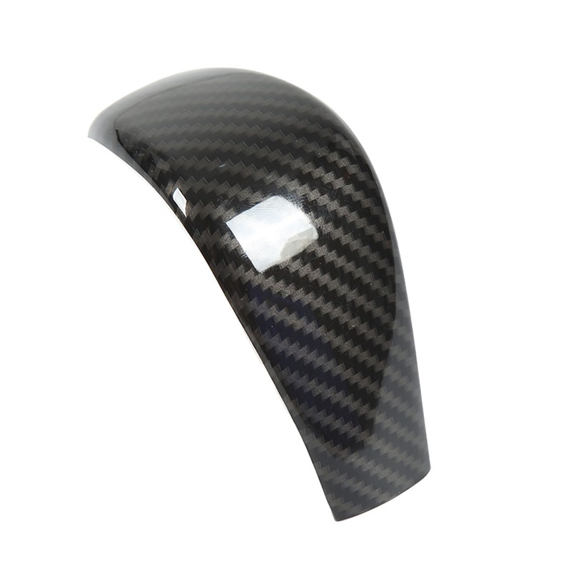 Carbon Fiber Style Gear Shift Head Cover Trim Car Modification