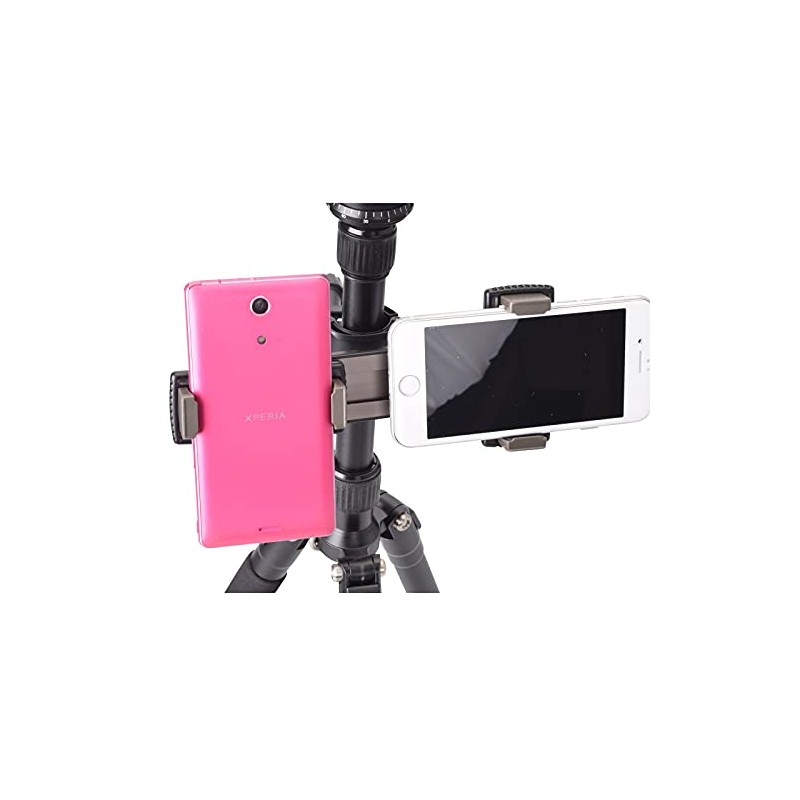 Etsumi VE-2288 VLOG Multi-Holder Bracket Double Mount Multiple Smartphones Simultaneously