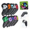 Mipcase 10pcs Golf Club Head Covers Durable PU Material Collision
