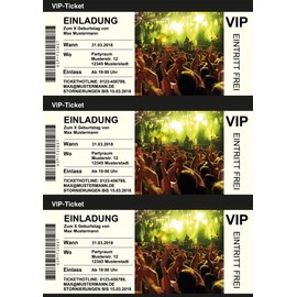 40 to 150 Invitation Cards For Birthday - Various Motifs - For Printing - Professional Templates - Original Idea, Funny, Individual