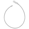Kooljewelry Sterling Silver Italian Round Wheat Chain Bracelet (1.5mm, 7