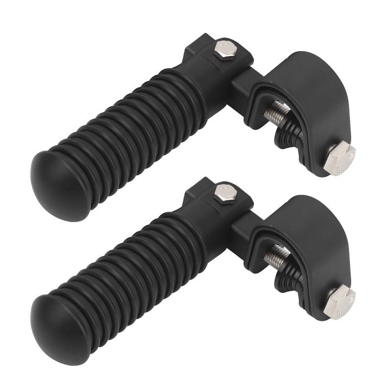 Pair of Motorcycle Foot Pegs Clamp Footrest Mount for 1in