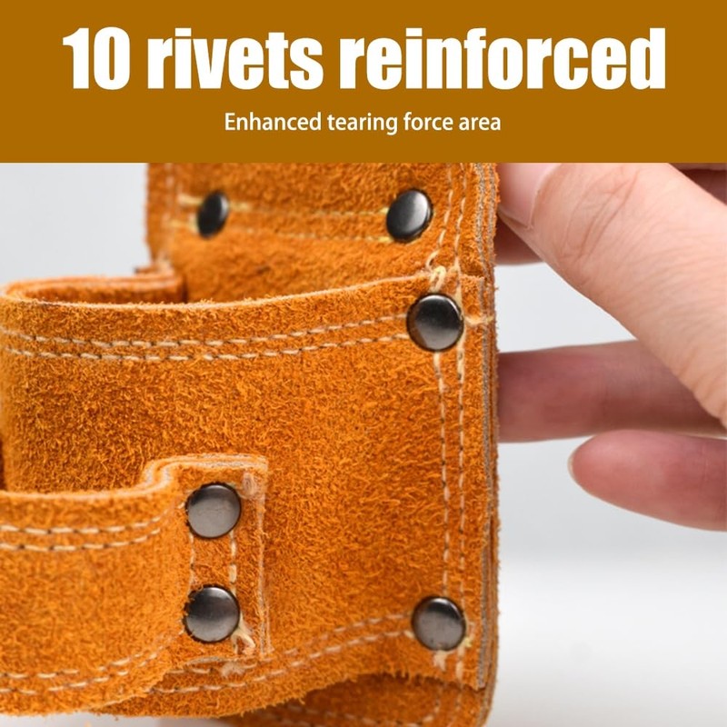 Leather Hammer Holder, Multi Tool Axe Holder with Belt Loop