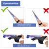 AHIER Acrylic Elongated Swallow Self-Adhesive Gel Nail Extension Forms, 100PCS