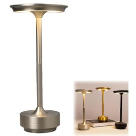 Lobuobi Sherum Ecolume Lamp, Outfany Ecolume, Vueeze Ecolume Table Lamp, Sherum Ecolume Cordless Lamp, Yifare Ecolume Lampsmall Kitchen Lamp, Small Counter Lamp for Kitchen Counter (Silver)