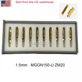 ZIMI 10pcs MGGN150 Carbide insert 1.5mm cut off Grooving blade For MGEHR/MGIVR MGMN