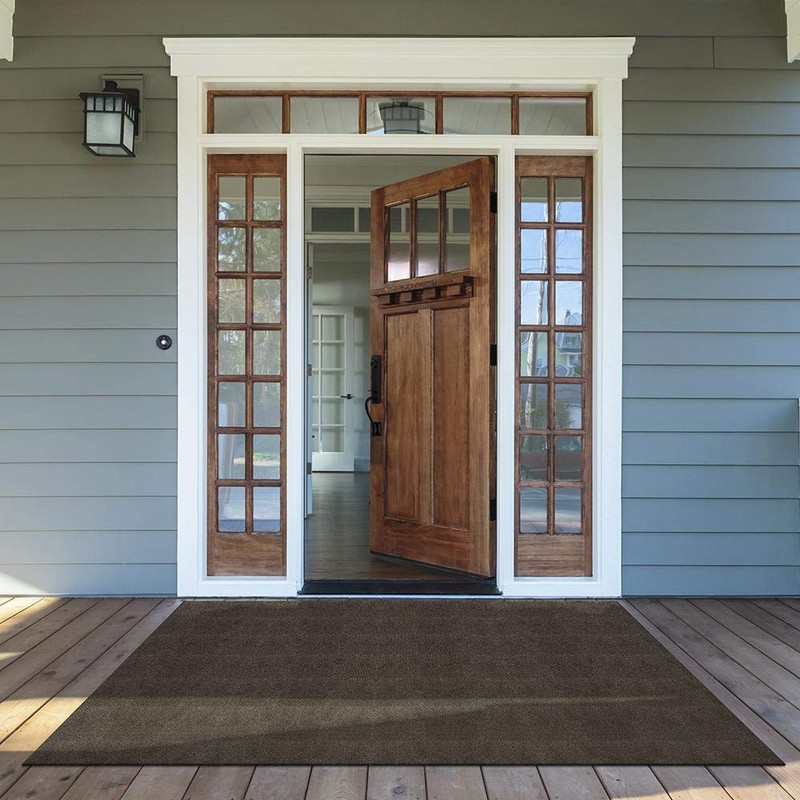 24"x 24" Carpet Tile Peel and Place Ribbed (Chestnut)