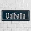 Vikings Metal Sign with Saying Welcome to Valhalla