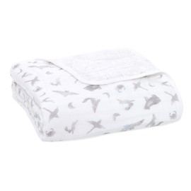 aden + anais ADBO10006 Baby Blanket, Baby Gift, Organic Baby Blanket, Map the Stars-sky Animals, Organic Dream Blanket, Baby Blanket