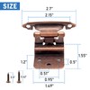 3/8 Inset Cabinet Hinges Oil Rubbed Bronze,50 Pack (25 Pairs)