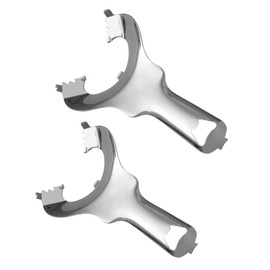 2pcs stainless steel mason jar opener, canning jar opener for seniors, multifunctional mason jar lid opener with no lid dent or damage, handheld top remover tool for people with weak hands