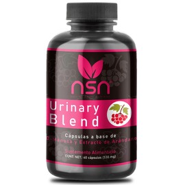 NSN Urinary Blend | Con Extracto de Arandano, D- Manosa, Vitamina C | 530 mg por Cápsula | Vitaminas para el tracto Urinario | 60 Cápsulas