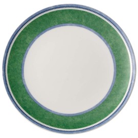 Villeroy & Boch Costa Coup Salad Plate, 7.75 in, Porcelain, White/Green/Blue
