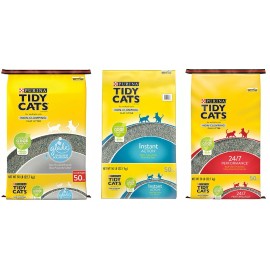 Tidy Cats Purina Tidy Cats Non Clumping Multi Cat Litter Glade 24/7 Instant Action 50 Lb  - 24/7 Performance - 50 lbs