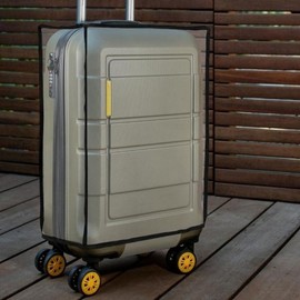 Black Waterproof Shockproof Travel Luggage Protective Cover (Compatible) 24 inch 5ea