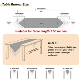 Loom and Mill Luxury Table Runner 72 Inches Long, Floral Jacquard Damask Dining Table Runner with Multi-Tassels for Dining Room Dresser Party Banquet Holiday Decorations(Light Apricot, 13 * 72 inch)