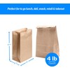 Made in the USA #4 Lb Kraft Brown Paper Lunch