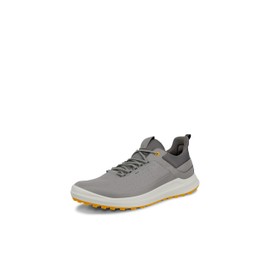 ECCO Men's Core Lace Waterproof Golf Shoe, Wild Dove/Steel, 11-11.5