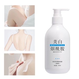 Aufhellende Körperlotion, Niacinamid, Erfrischende, Feuchtigkeitsspendende, Feuchtigkeitsspendende Hautreparatur-Körpercreme, für Arme und Beine, 250 Ml