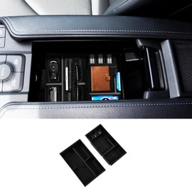PIUGILH Center Console Armrest Storage Box Compatible with Toyota Grand Highlander 2024 2025, Armrest Storage Box Secondary Insert Tray Organizer