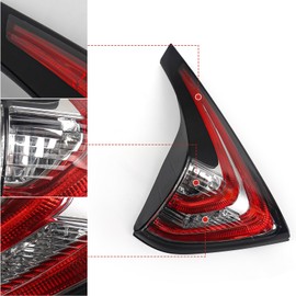Huray Left Inner Tail Light Fit for Nissan Murano 2015-2018, LH Taillight Tail lamp Rear Brake Lamp Assembly OE Style Replacement for NI2802104 265555AA1D Driver Side