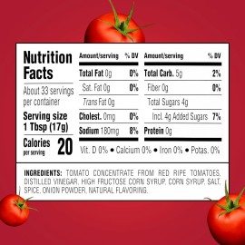 Heinz Tomato Ketchup, 20 oz Bottle