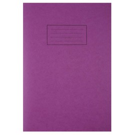 Silvine Exercise Book A4 Feint And Margin Purple