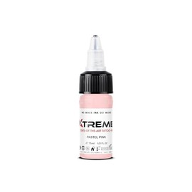 Xtreme Tattoo Ink, Versatile Medium Viscosity for Precision Tattooing, Rich Hue, Quick Healing, Acrylic-Free, Water Based, Highest Safety Standards - Ready-to-Use Tattoo Ink (Pastel Pink, 0.5 oz)