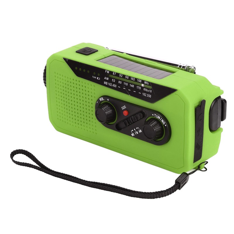 Emergency Radio Hand Power Generation Solar Radio with LED Flashlight