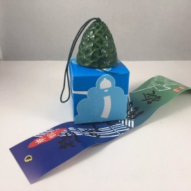 Made in Japan Japanese Furin Wind Chime Nambu Cast Iron Iwachu Green Pine Cone Made in Japan