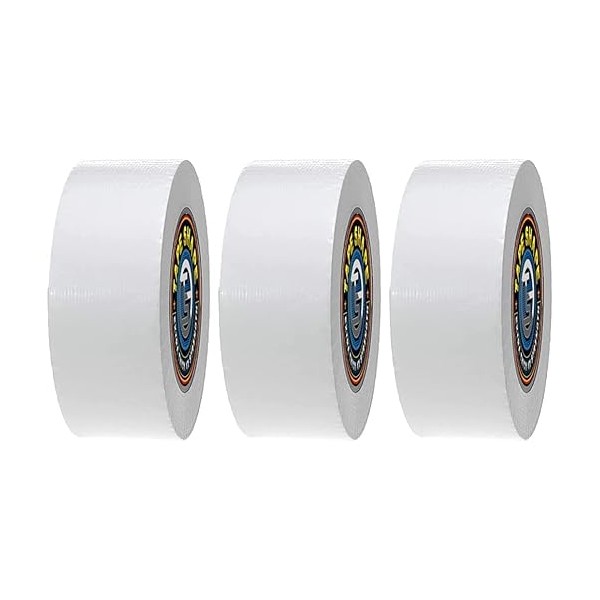 4All Duct Tape 48mmx50m (White, Pack of 3)