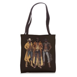 Black African American Cowboy Western Country Texas Rodeo Tote Bag