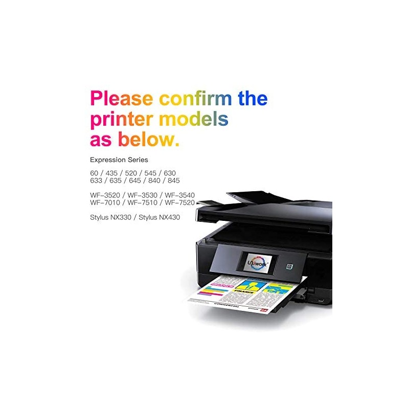 Uniwork Remanufactured 126 Ink Cartridges Replacement for Epson 126 T126
