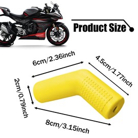 HQRNYP 2PCS Motorcycle Gear Shift Lever Shoe Protector, Motorcycle Shifter Cover, Anti Slip Gear Shift Lever Cover, Motorbike Accessories Rubber Shifter Sleeve Protector for Street Dirt ATVs