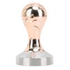 DEWIN 58mm Coffee Tamper Espresso Press, Barista Espresso Hand Tamper 304 Stainless Steel Flat Base Wooden Handle for Coffee Grounds Barista Machines Accessory