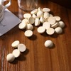 200pcs Half Wood Balls Unfinished Natural Half Ball Split Wood