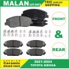1 for 2021-2024 Toyota Sienna Front and Rear Ceramic Brake